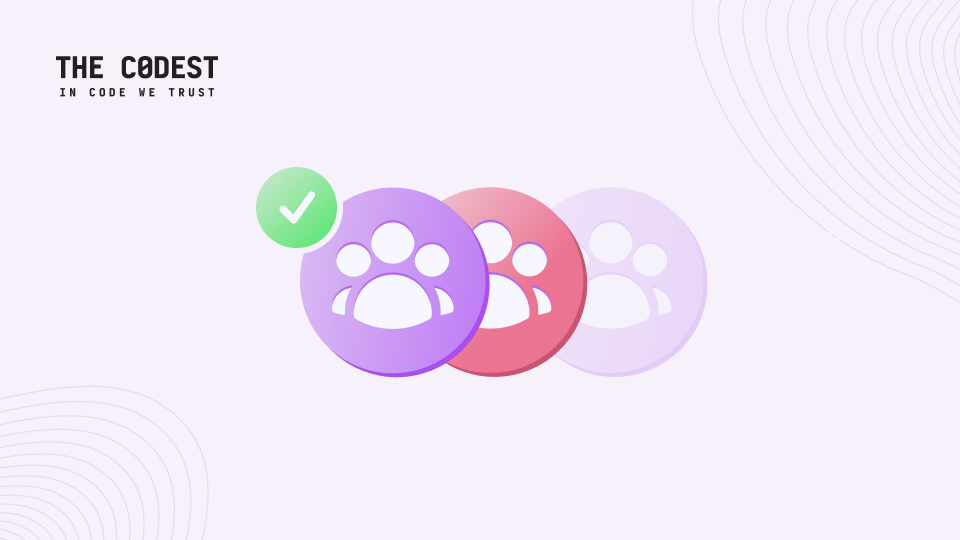 Graphic showing highlighted team icons with a checkmark, symbolizing comparison of staff augmentation firms for API team staffing in FinTech projects.